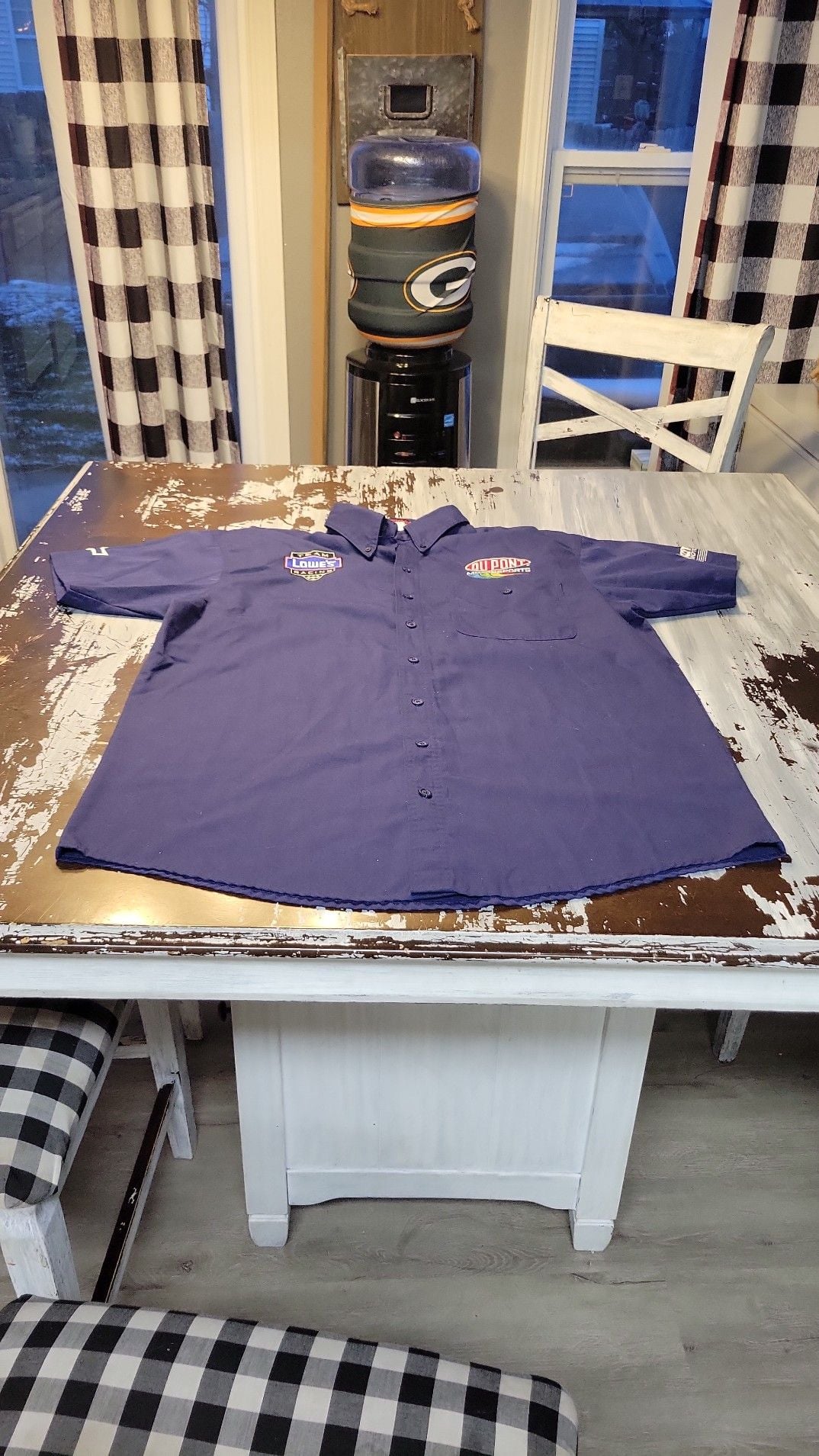Vintage Hendrick Motorsports Lowes Dupont Racing Crew Shirt Size L